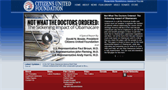 Desktop Screenshot of citizensunitedfoundation.com